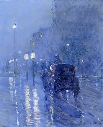 Rainy Midnight Childe Hassam